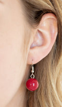 Load image into Gallery viewer, Weekend Party Red Necklace and Earrings
