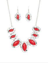 Load image into Gallery viewer, Terra Color Red Necklace and Earrings