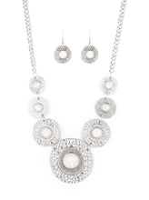 Load image into Gallery viewer, Tiger Trap White Cracklestone and Silver Custom Set