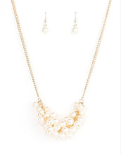 Load image into Gallery viewer, Grandiose Glimmer White Pearl Necklace and Earrings