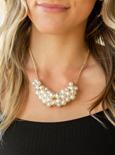 Load image into Gallery viewer, Grandiose Glimmer White Pearl Necklace and Earrings