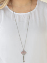Load image into Gallery viewer, 'Unlocked" Pink Necklace and Earrings