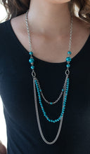 Load image into Gallery viewer, Very Vintage Blue Necklace and Earrings