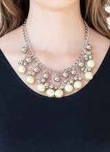 Load image into Gallery viewer, Pearl Appraisal Yellow Pearl and Silver Necklace and Earrings