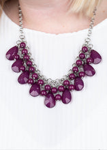 Load image into Gallery viewer, Endless Effervescence Purple Necklace and Earrings
