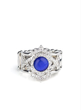 Load image into Gallery viewer, Decadently Dreamy Blue Cat's Eye Ring