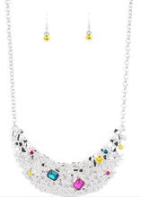 Load image into Gallery viewer, Fabulously Fragmented Multicolor Necklace and Earrings