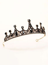 Load image into Gallery viewer, "Black Bling Queen" Head Crown