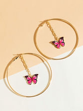 Load image into Gallery viewer, "Spread Your Wings" Hoop Earrings