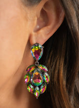 Load image into Gallery viewer, 'Galactic Go-Getter" Multicolor Oil Spill Earrings