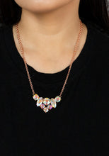 Load image into Gallery viewer, "Lavishly Loaded" Copper Iridescent Necklace and Earrings.