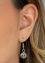 Load image into Gallery viewer, Never a Dull Moment White Necklace and Earrings