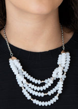 Load image into Gallery viewer, "Best POSH-ible Taste" White Necklace and Earrings
