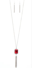 Load image into Gallery viewer, Blissed Out Opulence Red Necklace and Earrings