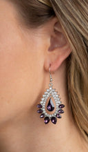 Load image into Gallery viewer, Boss Brilliance Purple Bling Earrings