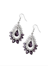 Load image into Gallery viewer, Boss Brilliance Purple Bling Earrings