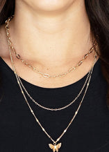 Load image into Gallery viewer, Bountiful Butterflies Gold Butterfly Necklace and Earrings