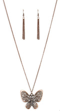 Load image into Gallery viewer, "Butterfly Boutique" Copper Necklace and Earrings