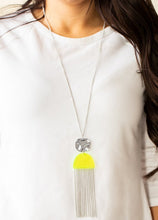 Load image into Gallery viewer, Color Me Neon Yellow/Green Necklace and Earrings