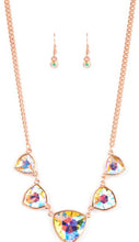Load image into Gallery viewer, Cosmic Constellations Copper and Multicolor Necklace and Earrings