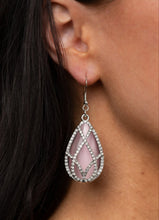 Load image into Gallery viewer, "Crawling With Couture" Pink Cat's Eye Earrings