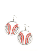 Load image into Gallery viewer, Delightfully Deco Red Earrings