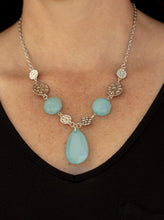 Load image into Gallery viewer, DEW What You Wanna DEW Light Blue Necklace and Earrings