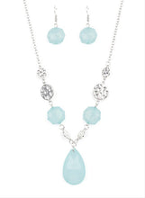 Load image into Gallery viewer, DEW What You Wanna DEW Light Blue Necklace and Earrings