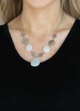 Load image into Gallery viewer, DEW What You Wanna DEW White Necklace and Earrings