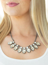 Load image into Gallery viewer, Extra Enticing Black and Bling Necklace and Earrings