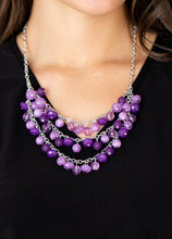 Load image into Gallery viewer, Fairytale Timelessness Purple Necklace and Earrings