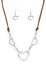 Load image into Gallery viewer, "Fashionable Flirt" Brown Heart Jewelry Set