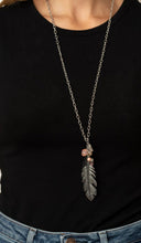 Load image into Gallery viewer, Feather Flair Pink Necklace and Earrings