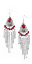 Load image into Gallery viewer, Floating on HEIR Red Earrings