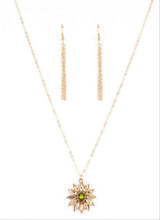 Load image into Gallery viewer, Formal Florals Necklace and Earrings