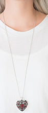 Load image into Gallery viewer, Heartless Heiress Red Heart Necklace and Earrings