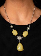 Load image into Gallery viewer, Heirloom Hideaway Yellow Necklace and Earrings
