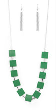 Load image into Gallery viewer, Hello, Material Girl Green Necklace and Earrings