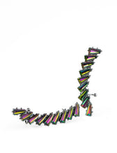 Load image into Gallery viewer, "Ice Rainbow" Multicolor Ear Crawler Earrings