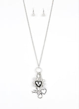 Load image into Gallery viewer, I Will Fly White Lanyard and Earrings