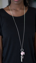 Load image into Gallery viewer, Haute Heartbreaker Pink Necklace and Earrings