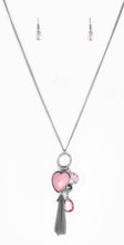Load image into Gallery viewer, Haute Heartbreaker Pink Necklace and Earrings