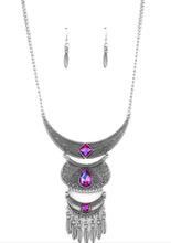 Load image into Gallery viewer, Lunar Enchantment Pink Necklace and Earrings