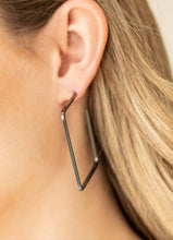 Load image into Gallery viewer, Material Girl Magic Black Hoop Earrings