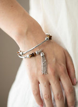 Load image into Gallery viewer, "Mineral Mosaic" Brown Wrap Bracelet