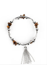 Load image into Gallery viewer, "Mineral Mosaic" Brown Wrap Bracelet