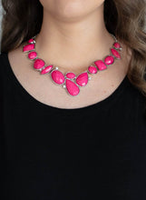 Load image into Gallery viewer, Mystical Mirage Pink Necklace and Earrings