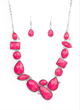 Load image into Gallery viewer, Mystical Mirage Pink Necklace and Earrings