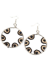 Load image into Gallery viewer, Off The Rim Black Earrings