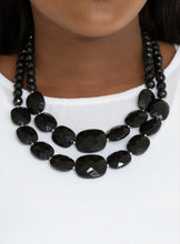 Load image into Gallery viewer, Resort Ready Black Necklace and Earrings